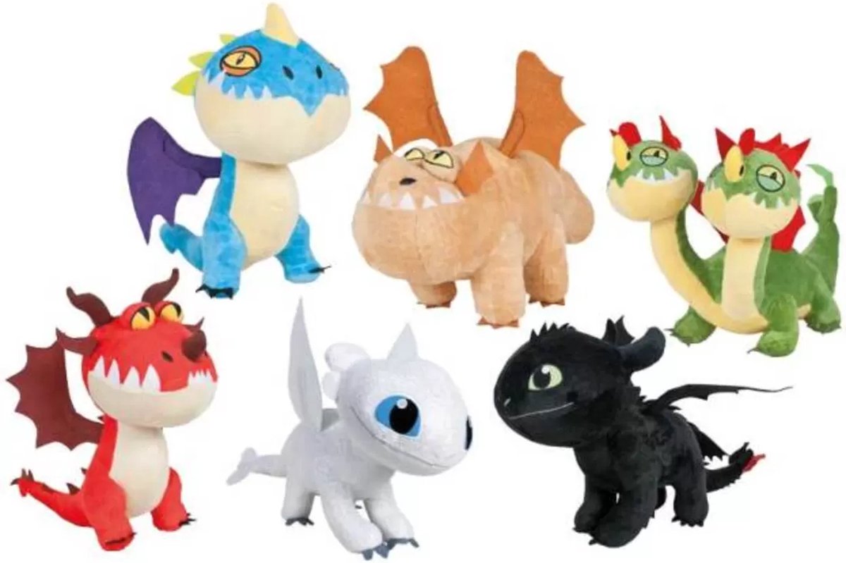 How To Train Your Dragon 3 assorted plush toy 26cm | bol.com
