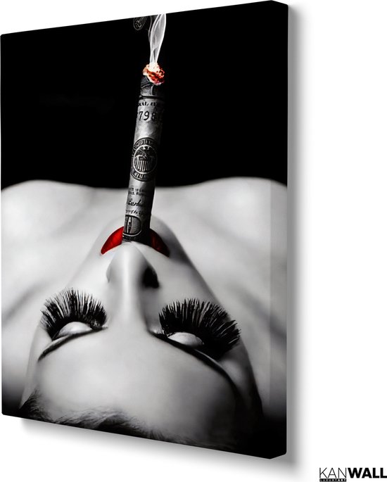 Peinture sur toile de Luxe Smokin' Hot | 40 x 60 | Salle de séjour | Chambre à coucher | Bureau | Musique | Design | Art | Moderne | ** 4 CM D'ÉPAISSEUR ! EFFET 3D**