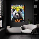 Luxe Canvas Schilderij Panda | 100x150 | Woonkamer | Slaapkamer | Kantoor | Muziek | Design | Art | Modern | ** 2CM DIK! **