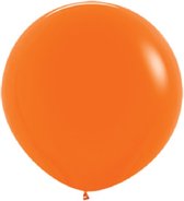 Mega ballon Oranje - 24 inch = 61 cm latex.