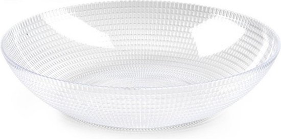 3x Grands saladiers / bols transparents - 30 cm - Service laitue / salade - Échelles/ bols en plastique - Ustensiles de cuisine