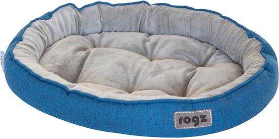 Foto: Rogz cuddle oval podz blauw kattenmand 48 x 35 x 8 cm