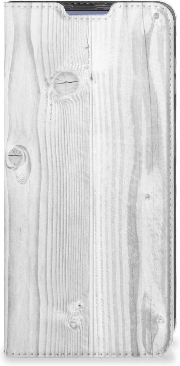Poco X4 Pro 5G Book Wallet Case White Wood