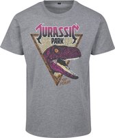 Merchcode Jurassic Park - Pink Rock Heren T-shirt - S - Paars/Beige