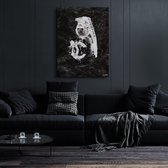 Luxe Canvas Schilderij Fashion Grenade Black | 100x150 | Woonkamer | Slaapkamer | Kantoor | Muziek | Design | Art | Modern | ** 2CM DIK! **
