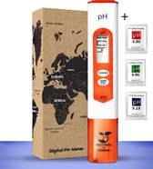 Brothers4Change®  pH meter - Gebruiksvriendelijk - ph meter water/aquarium  - ph meter digitaal - 3 Kalibratie poeders & batterij