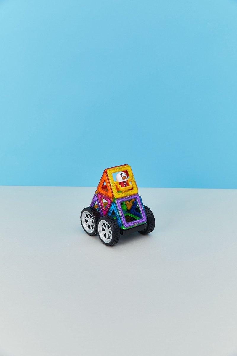 Magformers Wow Plus Set - Magnetisch Bouwspeelgoed - 18-delig - Bouwkaarten Auto's - Montessori Speelgoed - 3-7 jaar — afbeelding 3