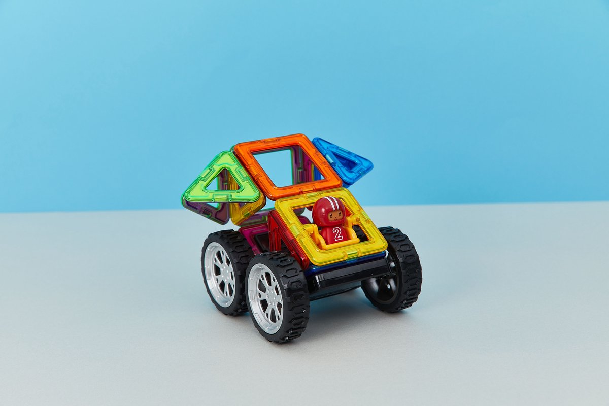 Magformers Wow Plus Set - Magnetisch Bouwspeelgoed - 18-delig - Bouwkaarten Auto's - Montessori Speelgoed - 3-7 jaar — afbeelding 2