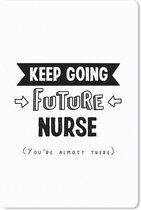Muismat - Mousepad - Nurse - Verpleegster - Studenten - Quotes - 18x27 cm - Muismatten