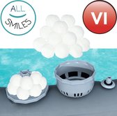 Jacuzzi Filterbollen - Geschikt voor Bestway Lay-Z-Spa - jacuzzi onderhoud - spa filter VI - herbruikbaar & wasbaar