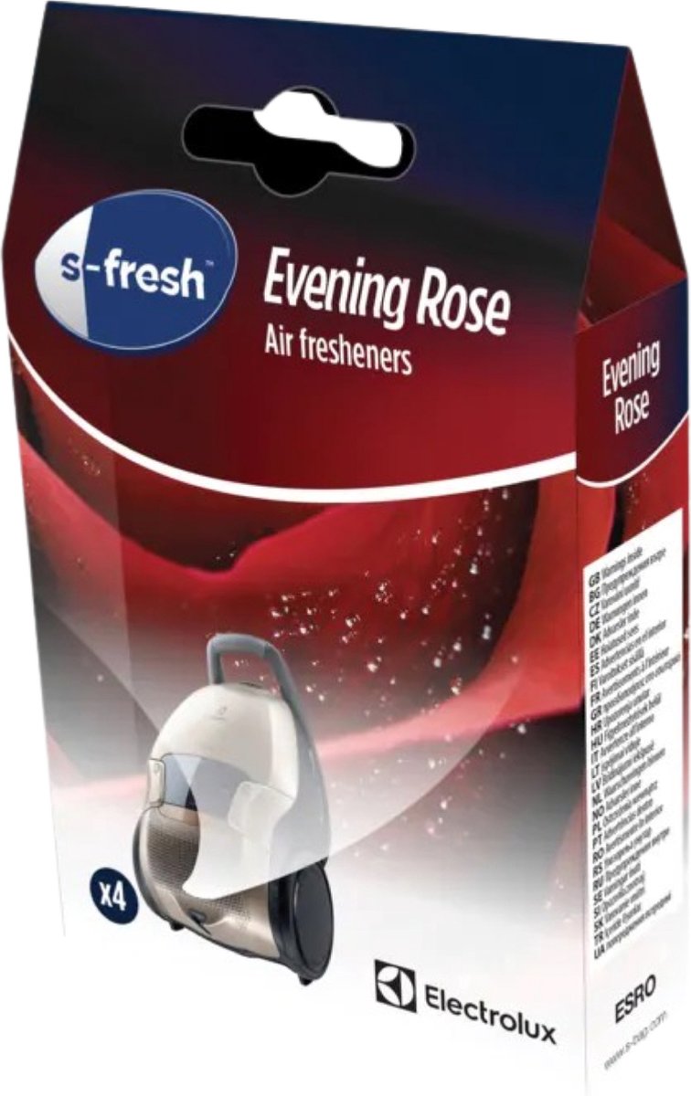 AEG - S-Fresh - Geurkorrels - Evening Rose (rozen-geur) - Air Freshners - Geurparels - 4 Zakjes
