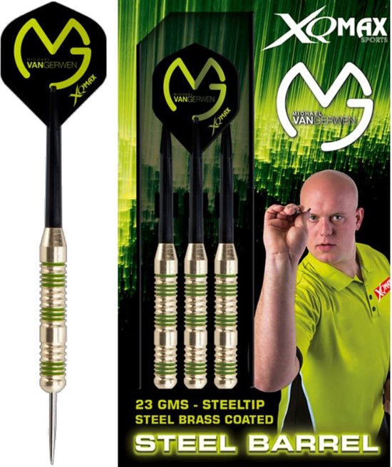 XQMax Michael van Gerwen - dartpijlen - 23 gram - set van 3 darts van XQMax — afbeelding 2