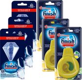 Finish - 3x Shine Protector Détergent lave-vaisselle - 3x Désodorisant lave-vaisselle citron et citron vert - Emballage promotionnel