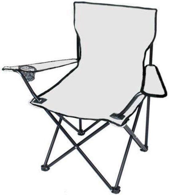 Campingstoel vouwstoel visstoel - met hoes - Vissersstoel - Grijs - strandstoel — afbeelding 4