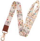 Keycords - stevig keycord birds and hearts - lanyard - sleutelhanger - sleutelkoord