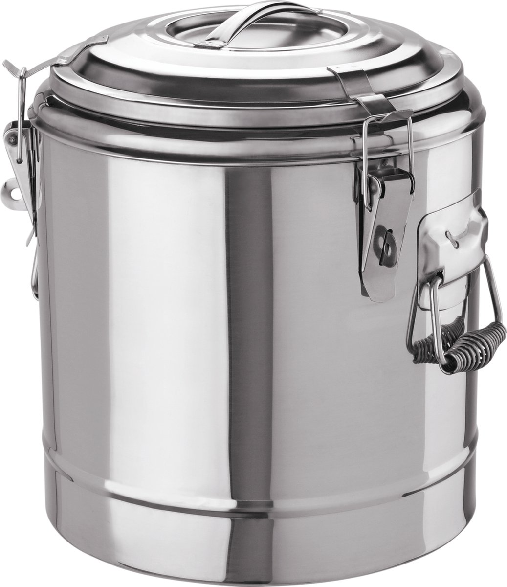 Thermos container, transportcontainer - 35 L, 5.75 kg, chroomnikkelstaal