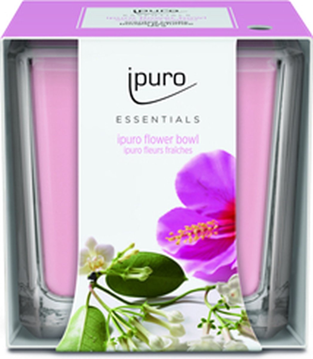 Ipuro Geurglas flower bowl 125 gram roze