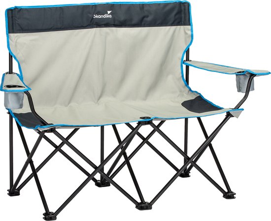 Skandika Double Folding Chair – Campingstoelen - Kampeerstoel - Tweezits  XXL... | bol.com