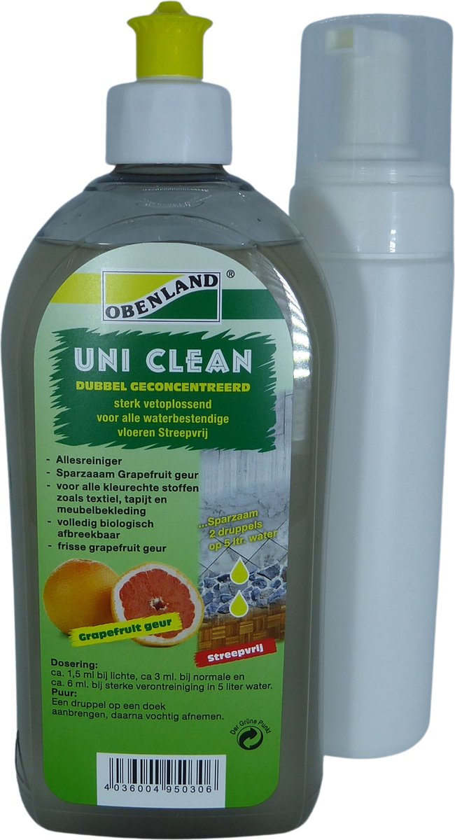 WIRO Vloeibare vloer- en meubel reiniger met Schuimflacon - 500ml