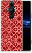 GSM Hoesje Sony Xperia Pro-I Hoesje met Tekst Batik Red
