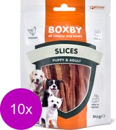 Boxby Slices - Hondensnacks - 10 x Kip 360 g Valuepack