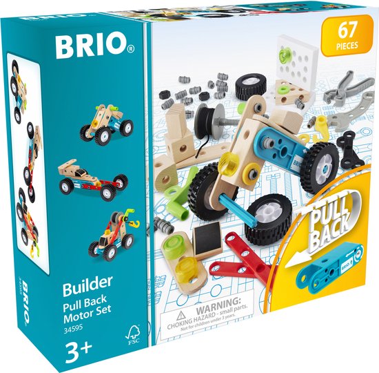 BRIO Builder Pull Back Motor Set - 34595 - BRIO