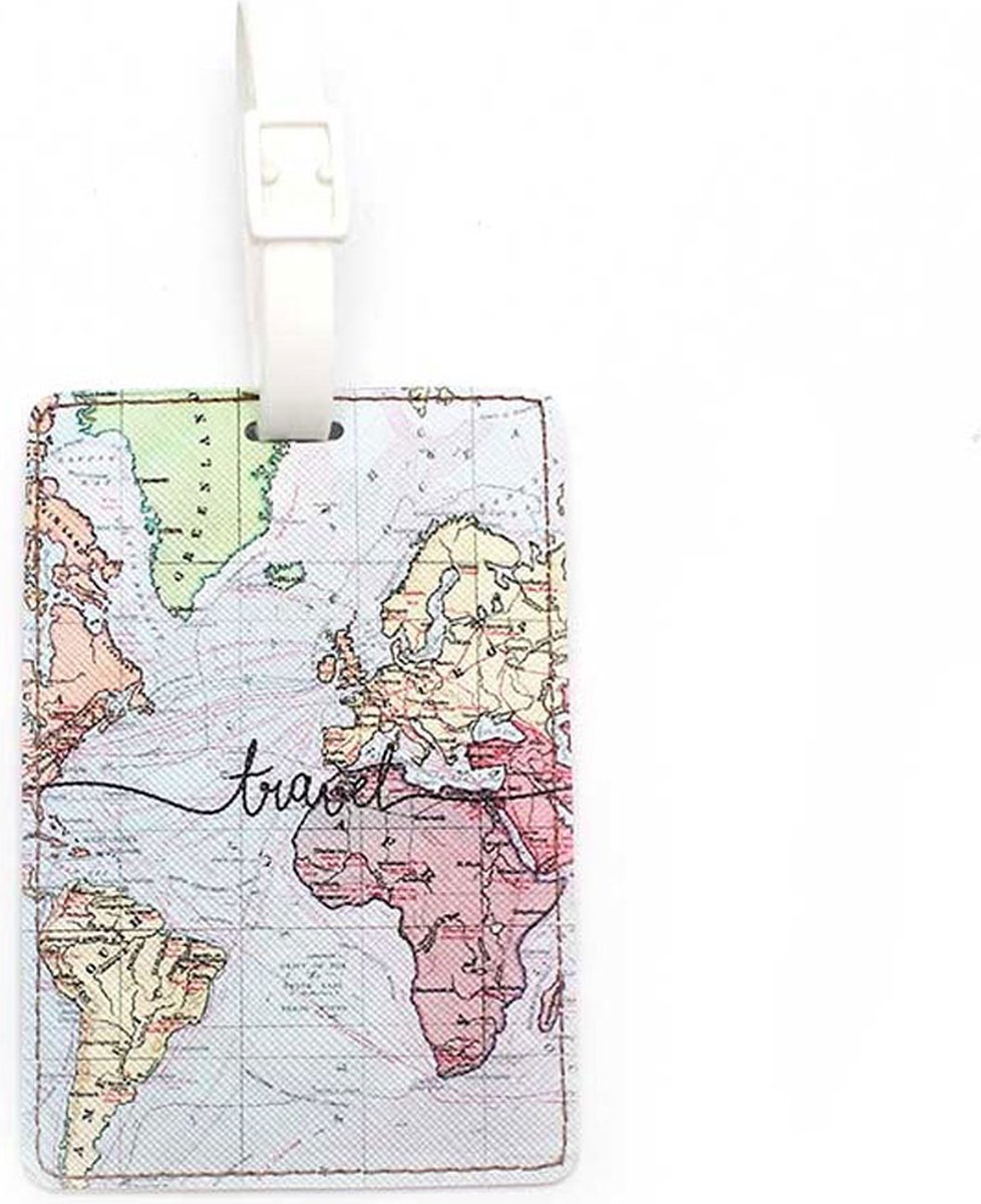 DW4Trading Kofferlabel - Reislabel - Bagage label - World Trip