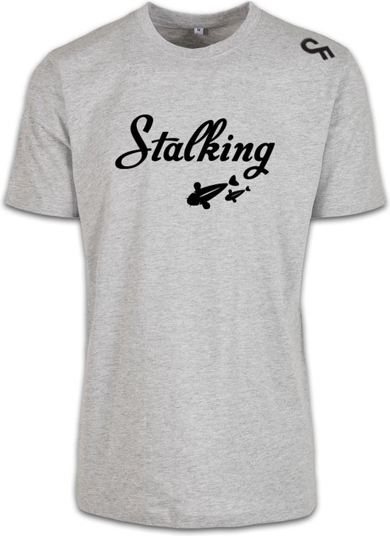 Karper shirt - Karpervissen - CarpFeeling - Stalking - Struinen - Grijs - Maat M