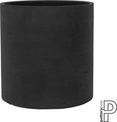 Pottery Pots Pot de Fleurs Grijs- Zwart D 30 cm H 30 cm