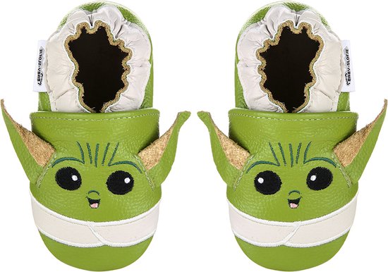 Groene babyslofjes Yoda