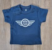 Little Jay mini poeper - Petrol - T-shirt korte mouw - maat 68