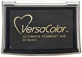 Versacolor ultimate pigment ink black 82 - zuurvrije eco pigmentinkt - stempelkussen zwart - groot
