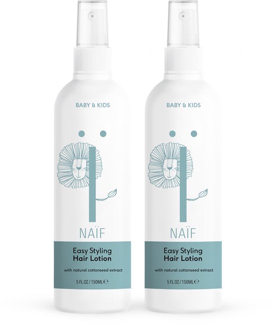 Naïf - Easy Styling Haarlotion Voordeelset - 2x150ml - Baby's en Kinderen - met Natuurlijke Ingrediënten