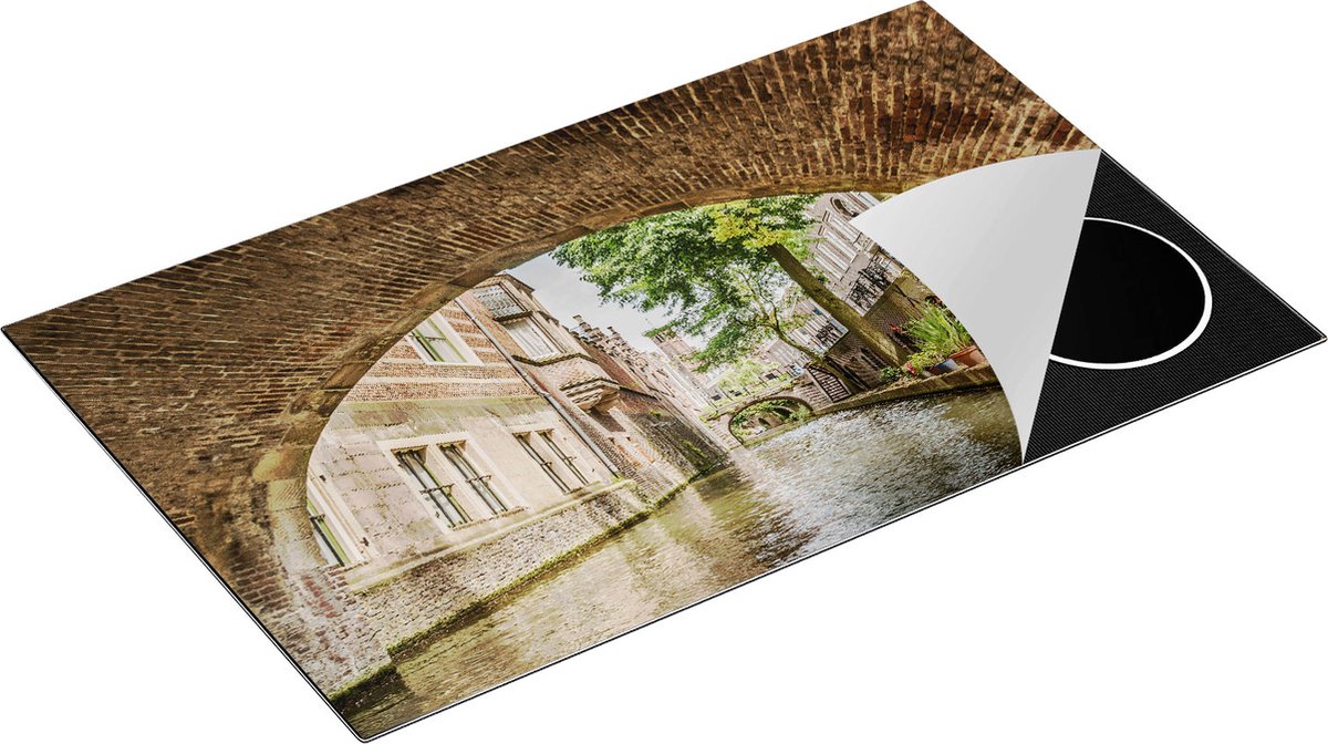 Chefcare Inductie Beschermer Gracht in Utrecht onder de Brug - 85x50 cm - Afdekplaat Inductie - Kookplaat Beschermer - Inductie Mat
