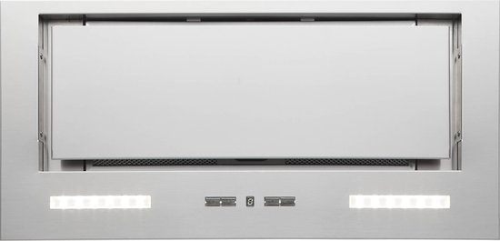 Inventum AKI6015RVS inbouw afzuigkap 60 cm - Afzuigcapaciteit 645 m3/h - Geschikt voor open keuken - 4 standen - Timer - Ledverlichting - Luchtafvoer en recirculatie - RVS