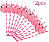 Flamingo rietjes - 3D- papier