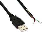 USB2.0 - USB-A (m) - open eind - 2 meter