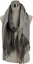 Sjaal grijs 12# dubbelzijdig herfst/winter 185/70cm