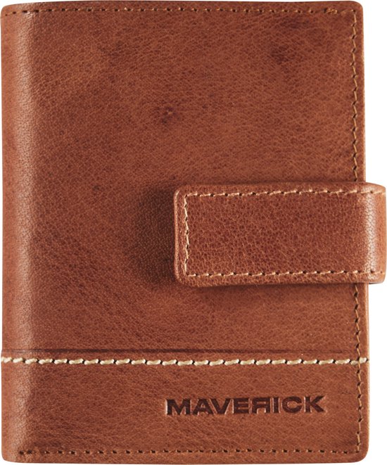 Maverick rough gear - pasjeshouder - creditcardhouder - compact - RFID - cognac