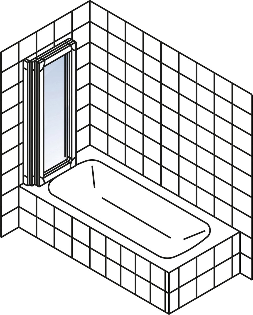 Pare-baignoire à coller EKS : comment installer une paroi de baignoire sans  percer dans le mur ? 