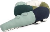 Sebra XXL knuffel krokodil - blauw