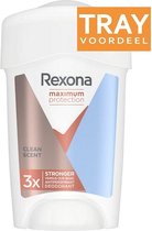 REXONA WOMEN MAXIMUM PROTECTION CLEAN SCENT DEO STICK TRAY 6 X 45 ML