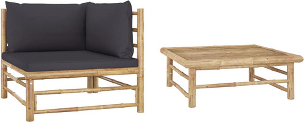 Vidaxl Tuinset 1 Grijs Loungeset