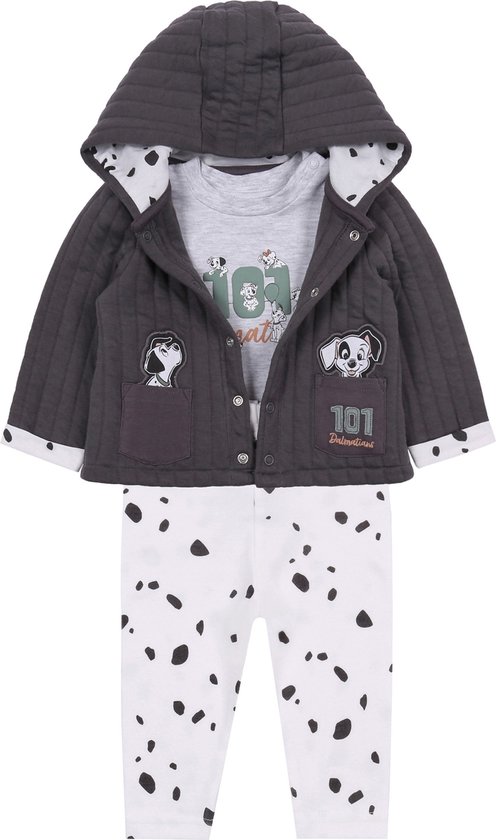 Les 101 Dalmatiens DISNEY - Ensemble de vêtements bébé gris / 74