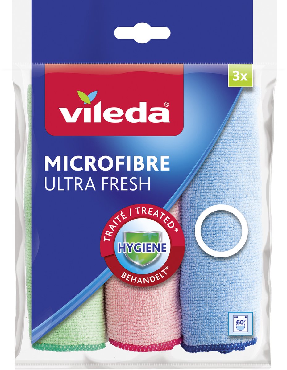 Vileda Ultra Fresh chiffon microfibre 30x30 cm 3 pièces