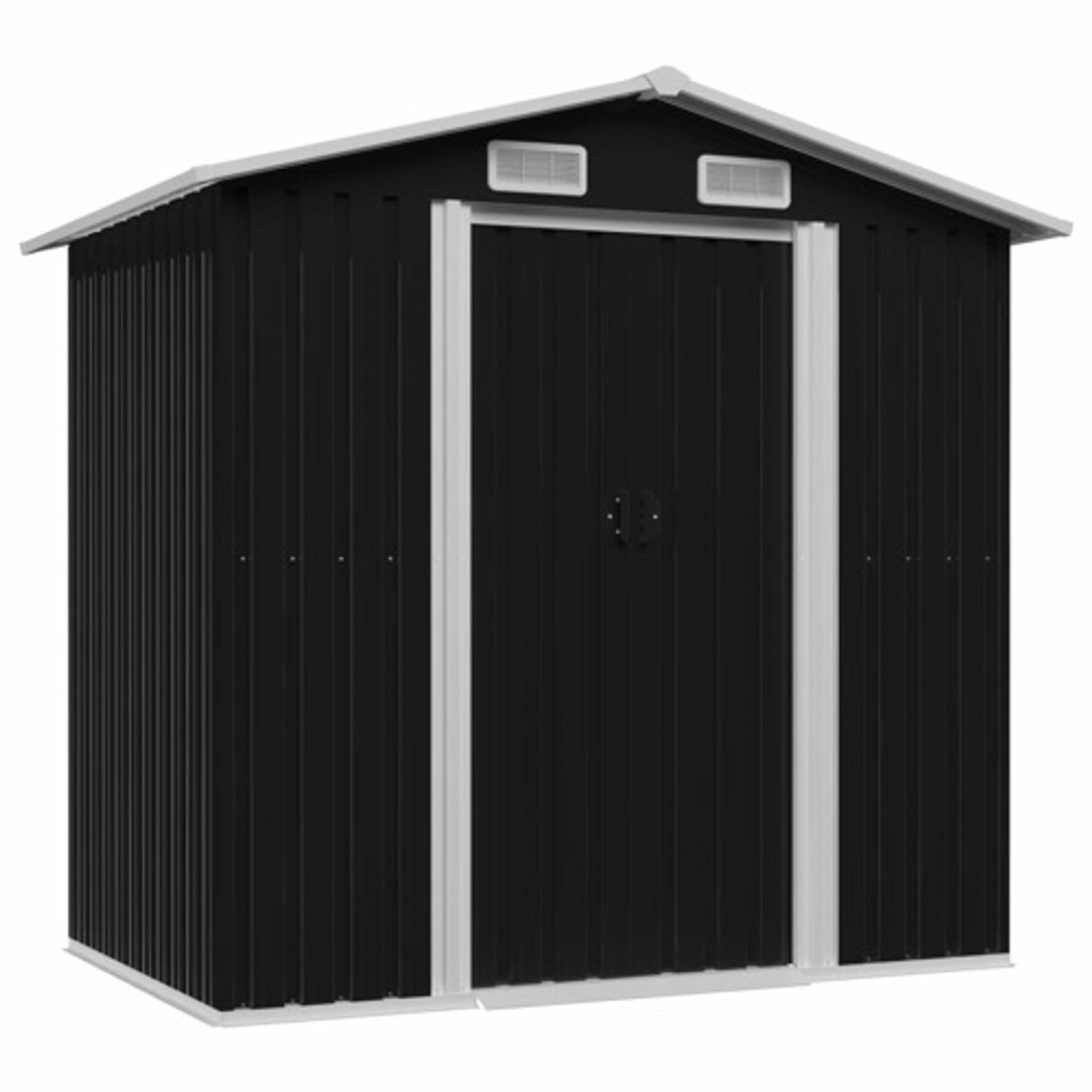 VidaXL tuinhuis metaal antraciet 204x132cm