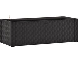 vidaXL - Plantenbak - hoog - zelfbewateringssysteem - 100x43x33 - cm - antraciet