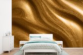 Behang - Fotobehang Gouden verf - Breedte 525 cm x hoogte 350 cm