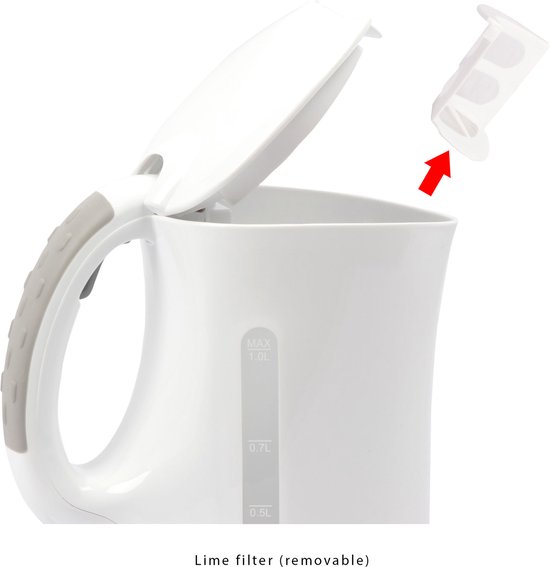 Clatronic waterkoker 1,8 l | 2200 W voor snel opwarmen | BPA-vrij