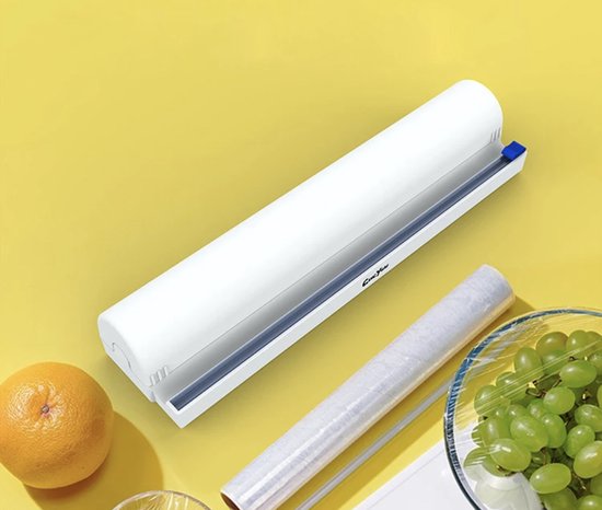 Foto: Repus kwaliteit universele keukendispenser foliesnijder foliedispenser aluminiumfolie houder vershoudfolie keukenfolie keuken folie dispenser snijder houder foliehouder 36cm handig keuken benodigheden keuken gadgets